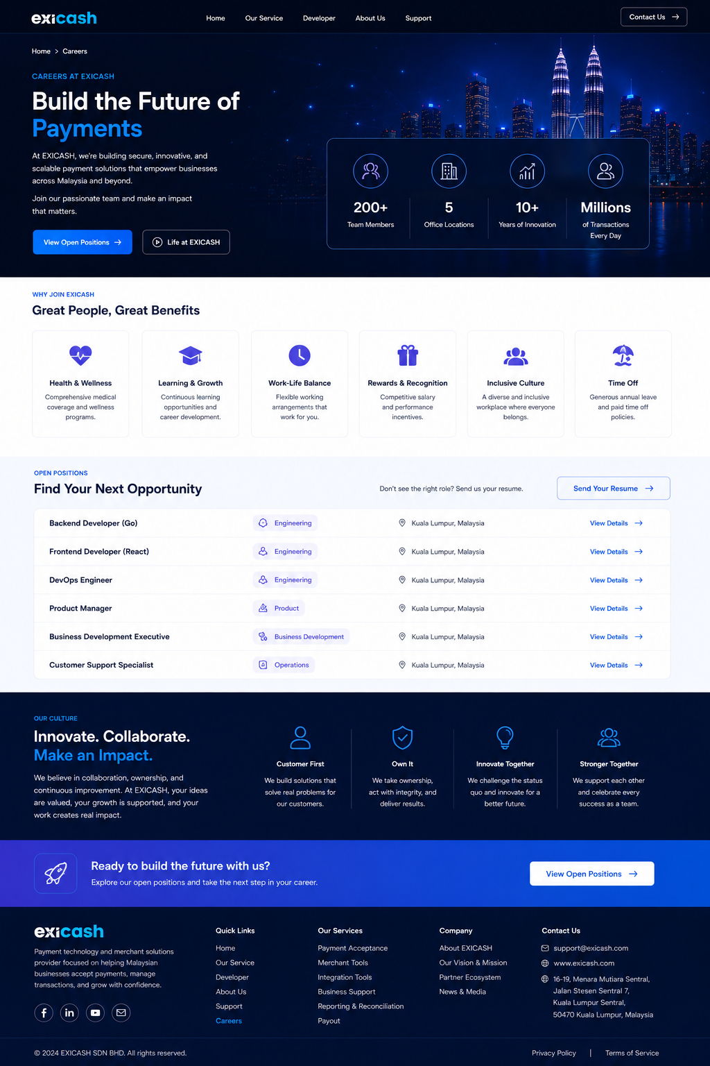 Build the Future of Payments visual reference